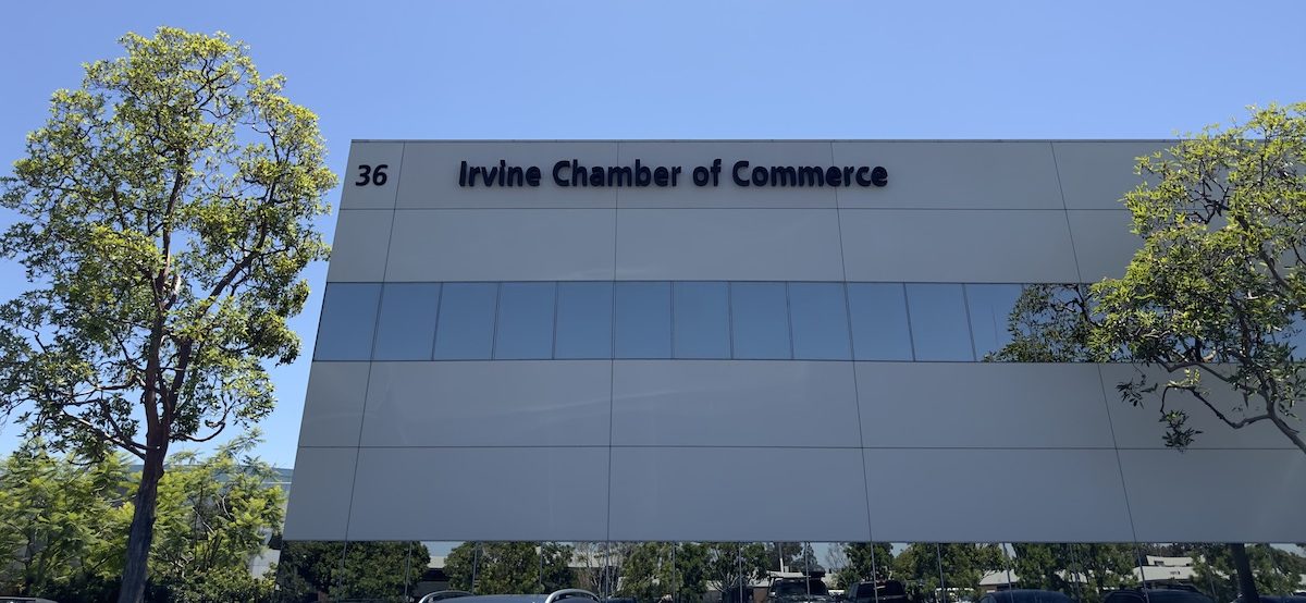 Greater Irvine Chamber Sign