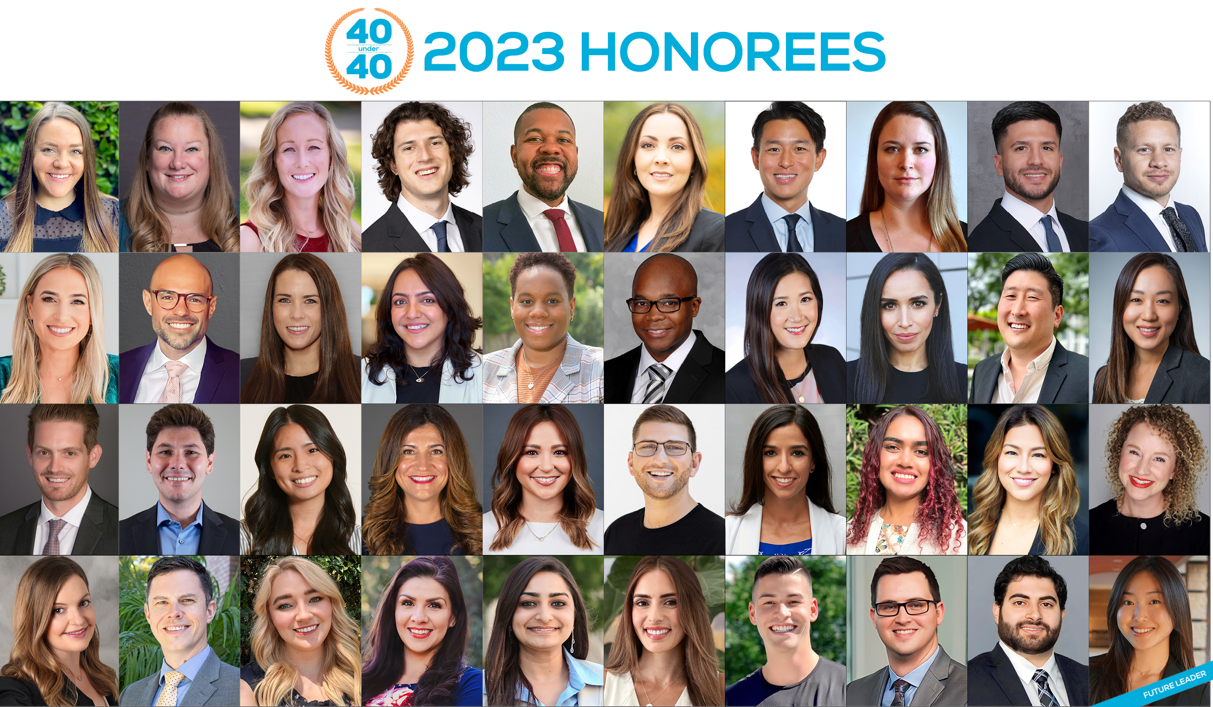 40 Under 40 Honorees Collage