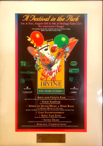 Spirit of Irvine 1994 plaque