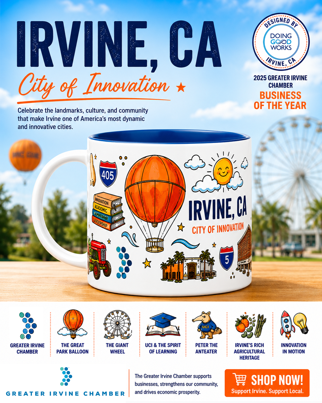 Irvine mug promotion
